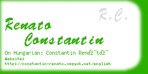 renato constantin business card